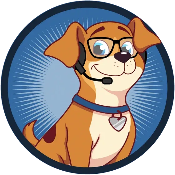 Valyxto's mascot wearing a headset, ready to help
